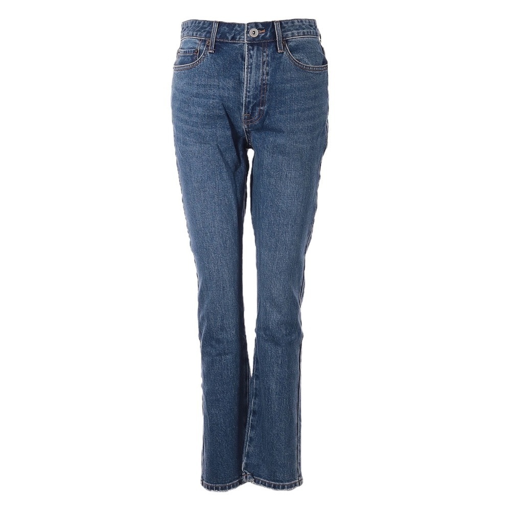 Something Navy High Waisted Straight Leg Jeans 8 Medium Wash Blue Ankle NWT
